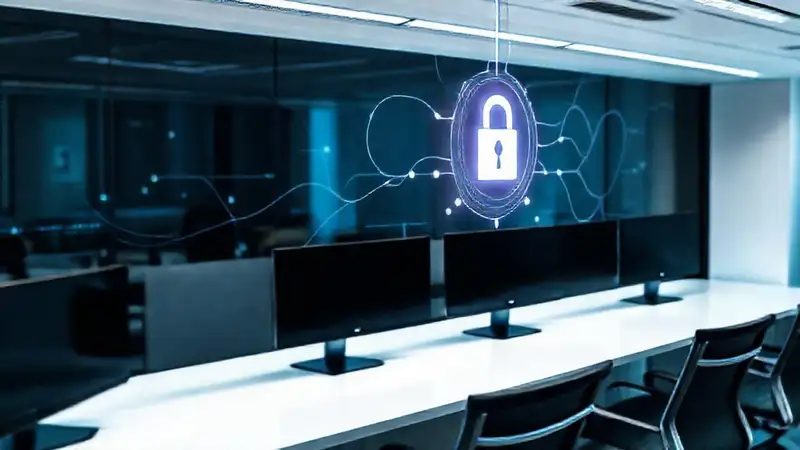 Oficina moderna: tecnología intuitiva y brillante