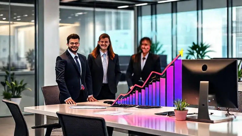 Oficina moderna: éxito profesional y digital