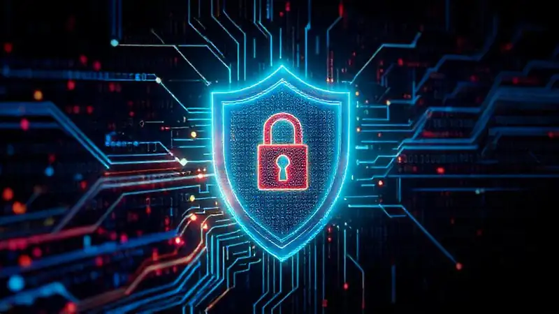 Protección digital futurista contra amenazas cibernéticas