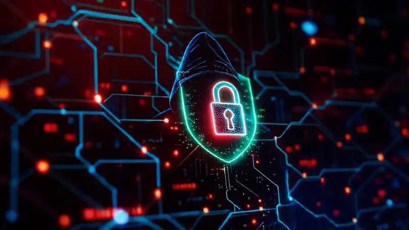 Ciberseguridad: ataque digital amenazante y protegido