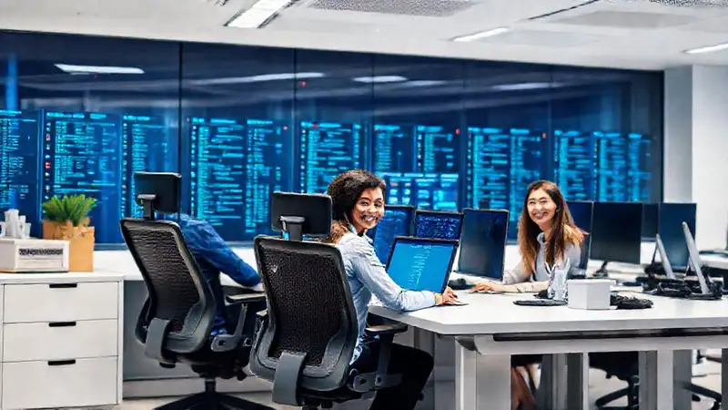 Oficina moderna, segura y eficiente