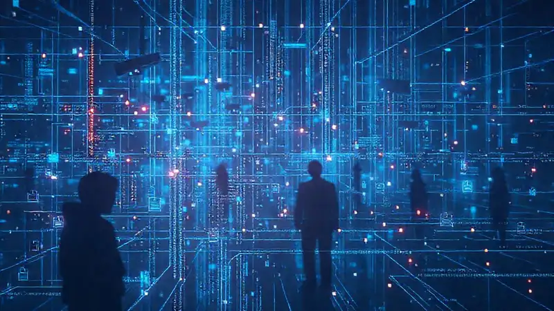 Red digital futurista, vigilante y oculta