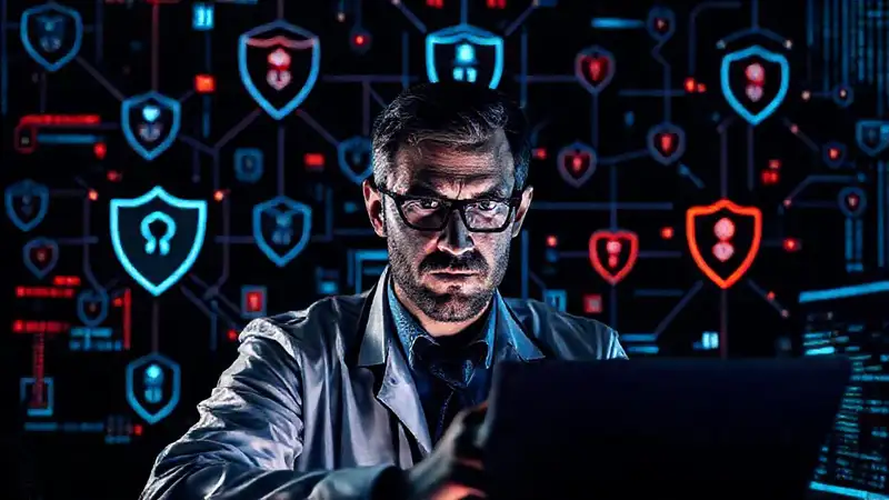 Analista de ciberseguridad enfrenta una amenaza digital