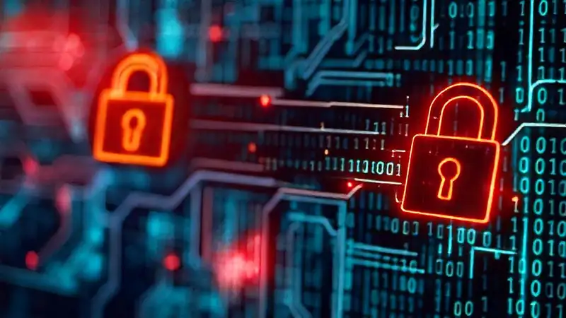 Cifrado digital complejo y brillante