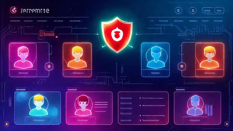 Interfaz digital segura y personalizada brilla