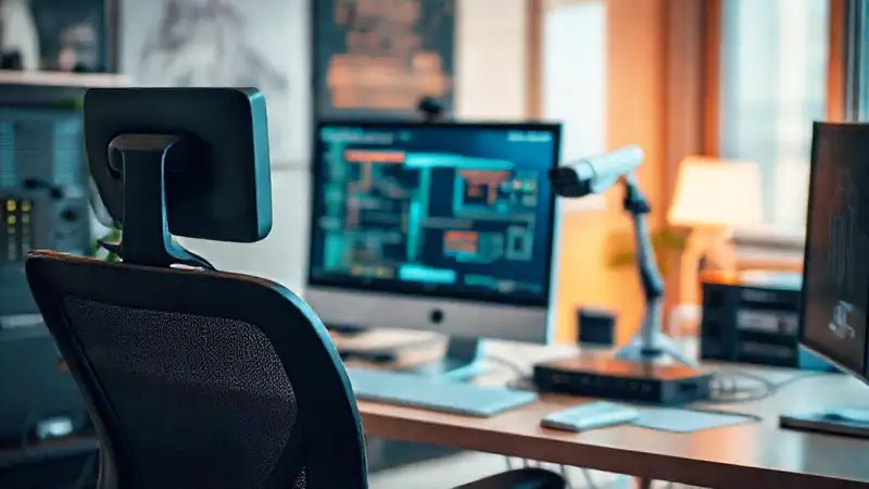 Un espacio de trabajo techy y profesional