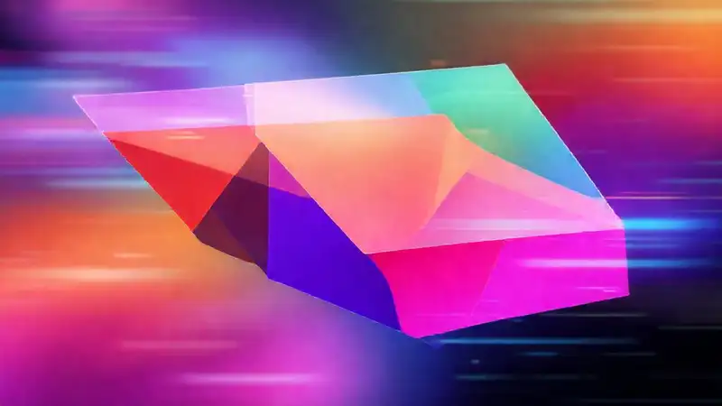 Tecnología futurista con colores vibrantes