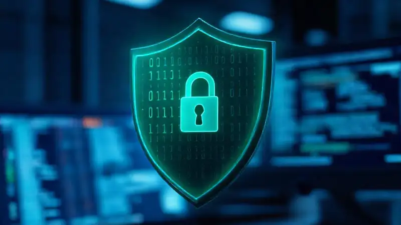 Una ilustración digital protege datos digitales